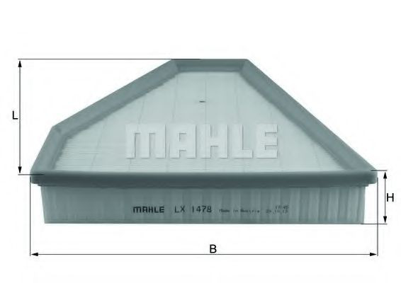 LX1478 Mahle Original Воздушный фильтр двигателя